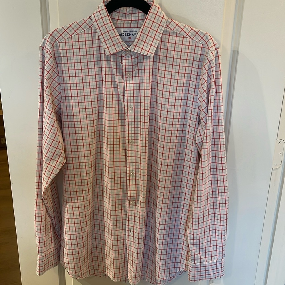 Mizzen + Main Men’s Leeward Collection Medium Trim Fit Dress Shirt